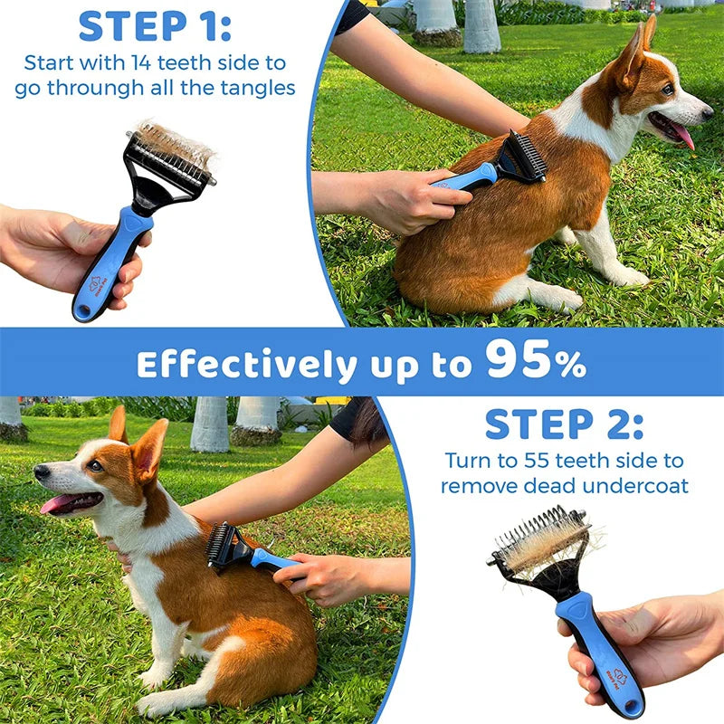 CowLost | tools-2-in-1-pet-grooming-and-shedding-cleaning-tool |8