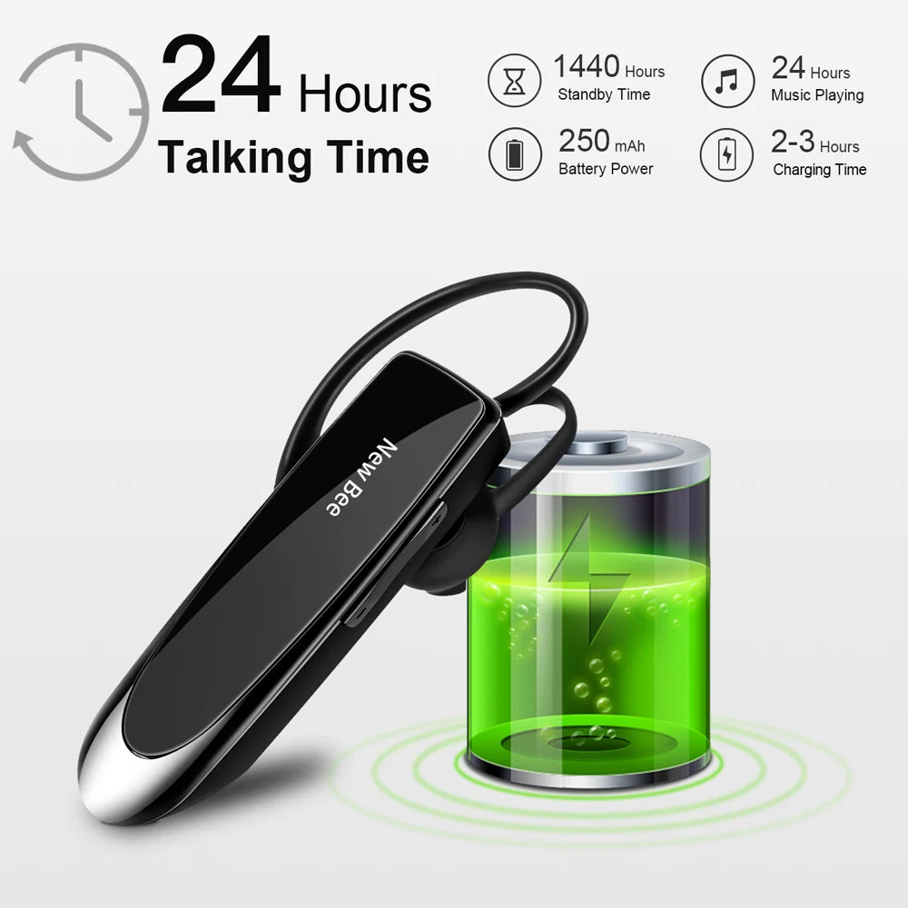 CowLost | mobile-phone-cases-new-bee-bluetooth-5-0-wireless-headset-earphones-with-mic-24h-playtime |2