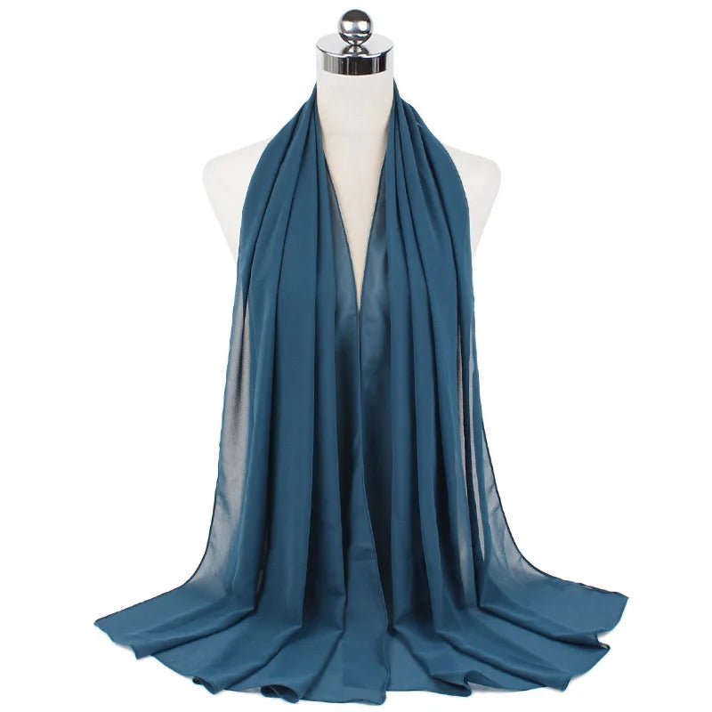 CowLost | muslim-chiffon-hijab-scarf-women-long-solid-color |61