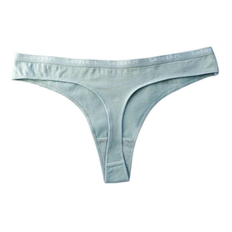 CowLost | product_id-3pcs-women-s-cotton-low-rise-seamless-breathable-g-string-panties-set |12