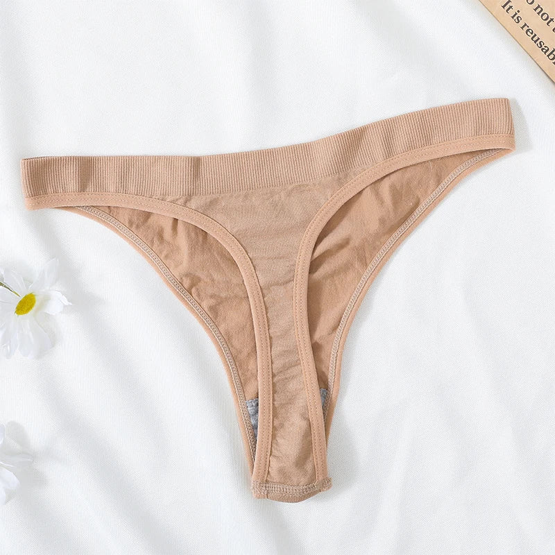 CowLost | product_id-3pcs-womens-brazilian-low-rise-ribbed-stretch-g-string-panties-m-xl-soft-comfort |18