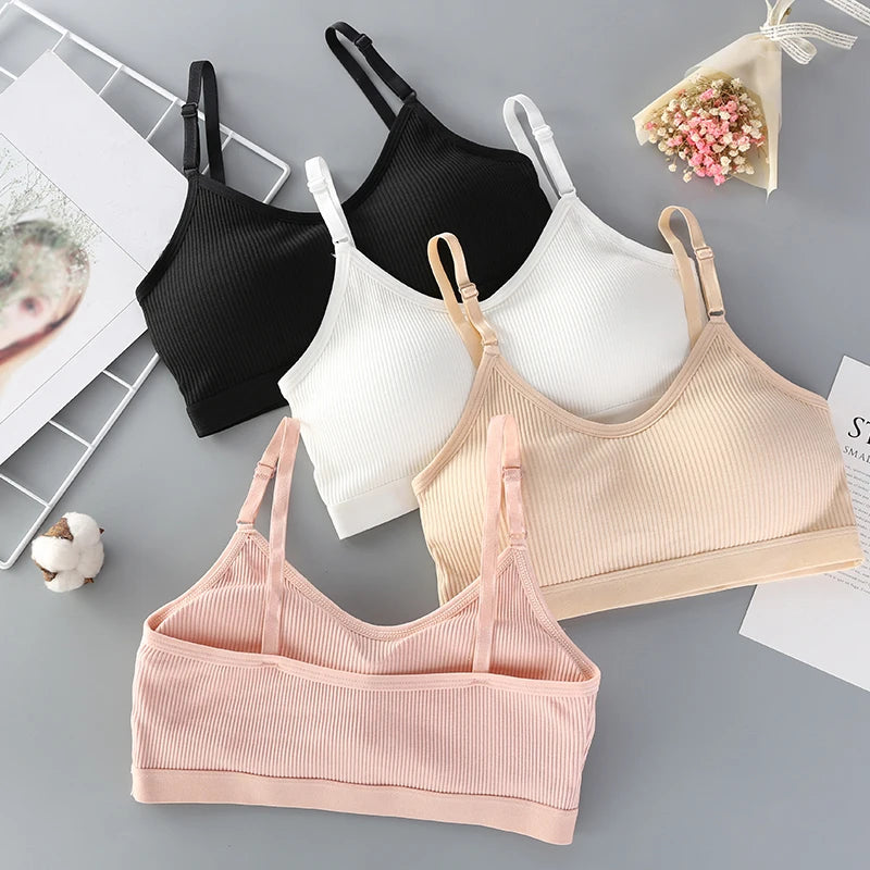 CowLost | product_id-women-s-padded-non-wire-solid-bandeau-tube-top-bra-with-adjustable-straps |7