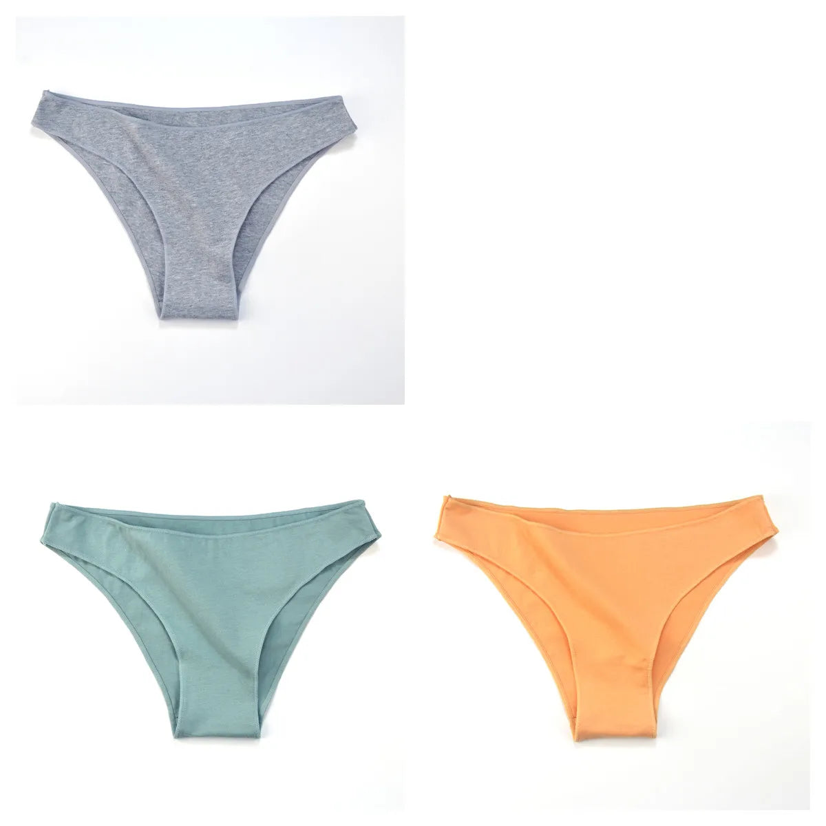 CowLost | product_id-3-pack-women-s-low-waist-cotton-briefs-breathable-solid-color-panties-m-xxl |27