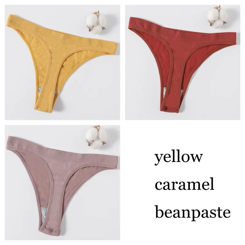 CowLost | product_id-3pcs-womens-brazilian-low-rise-ribbed-stretch-g-string-panties-m-xl-soft-comfort |28