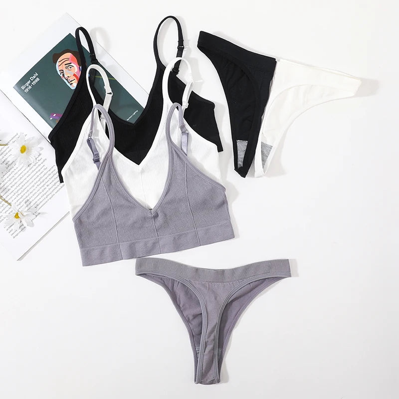 CowLost | product_id-women-seamless-low-rise-bra-panties-set-u-shape-back-crop-top-bralette-sport-underwear |12