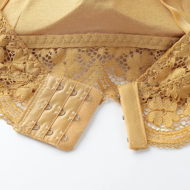 CowLost | floral-lace-bras-for-women-bralette-lace-underwear-sexy-lingerie-beauty-back-wire-free-brassiere-female-push-up-bra |13