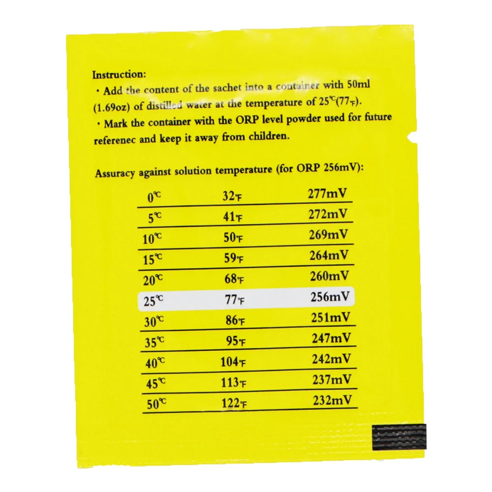 10pcs ORP Calibration Powder Buffer 256mV Tester Solution