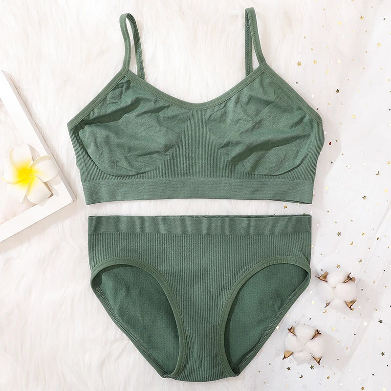CowLost | product_id-women-seamless-wire-free-push-up-bra-low-waist-t-back-panties-set |43