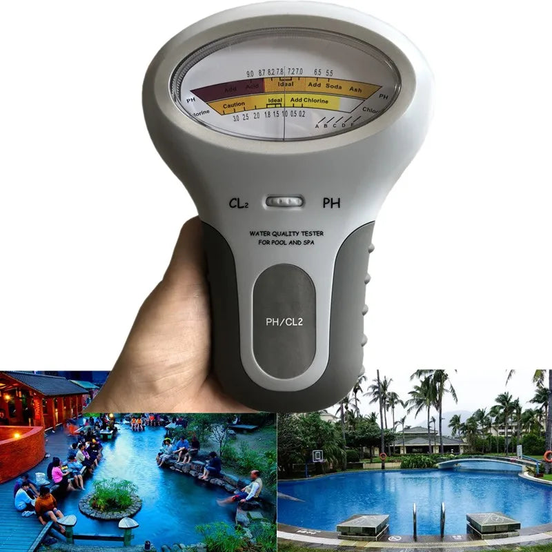 2-in-1 PH & Chlorine Meter Tester PC-102 for Pool & Aquarium Water Quality