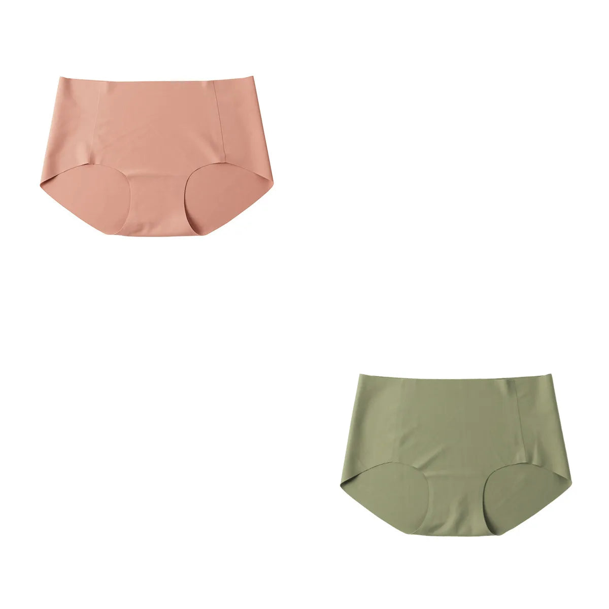 CowLost | product_id-ollymurs-women-seamless-low-waist-invisible-ice-silk-briefs-1-2-pack |35