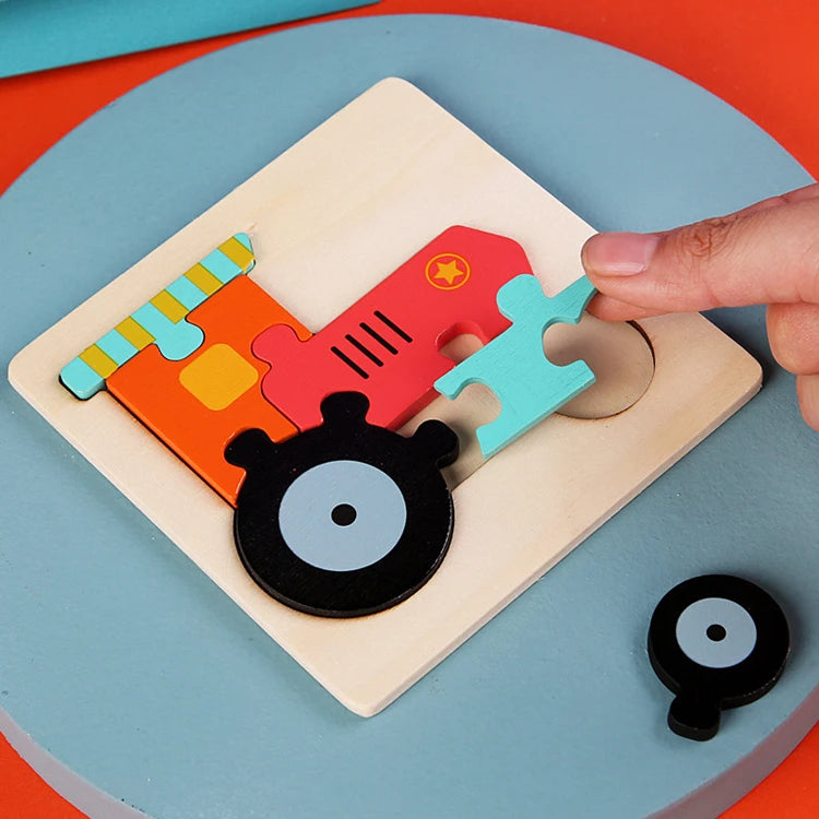 CowLost | fencing-barriers-kids-3d-wooden-cartoon-puzzle-toy-educational-gift |12