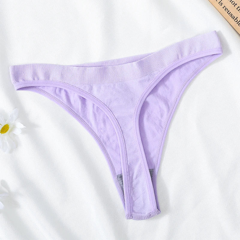 CowLost | product_id-3pcs-womens-brazilian-low-rise-ribbed-stretch-g-string-panties-m-xl-soft-comfort |17