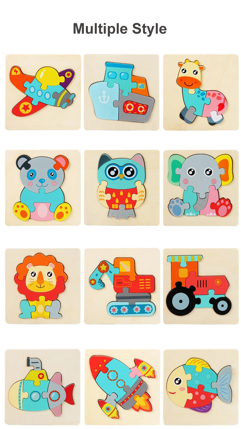 CowLost | fencing-barriers-kids-3d-wooden-cartoon-puzzle-toy-educational-gift |14