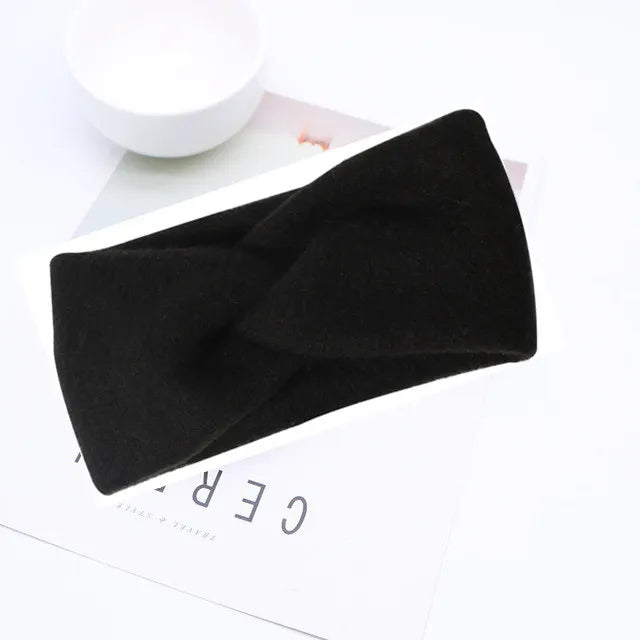 CowLost | women-knitting-cross-knot-woolen-warm-headbands |28