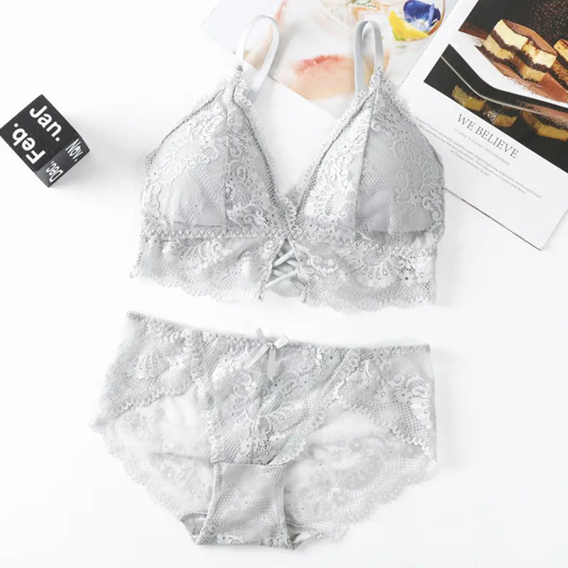 CowLost | product_id-women-lace-push-up-bra-and-brazilian-panties-lingerie-set |22