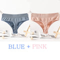 CowLost | 2pcs-set-seamless-panties-sexy-women-underwear-g-string-thong-high-waist-solid-color-lingerie-sexy-female-underpants-intimates |49