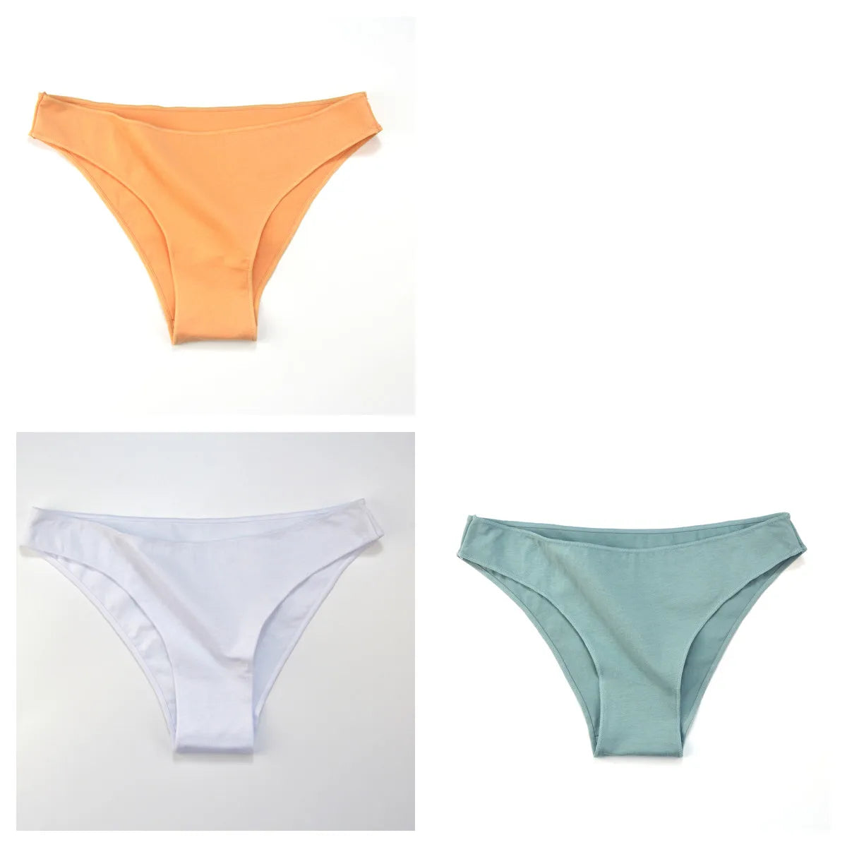 CowLost | product_id-3-pack-women-s-low-waist-cotton-briefs-breathable-solid-color-panties-m-xxl |43
