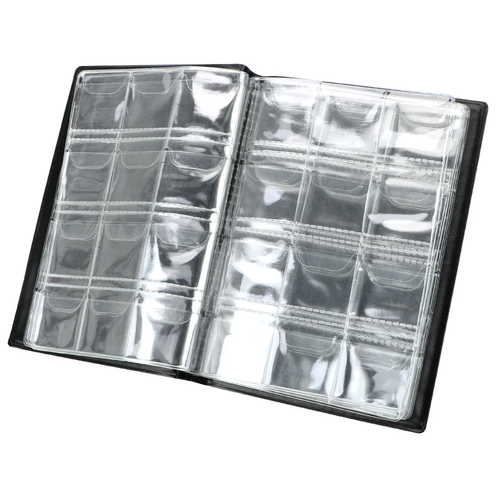 CowLost | product_id-minimalist-120g-pu-leather-coin-album-with-pvc-film-pages |6
