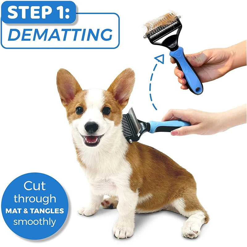 CowLost | tools-2-in-1-pet-grooming-and-shedding-cleaning-tool |3