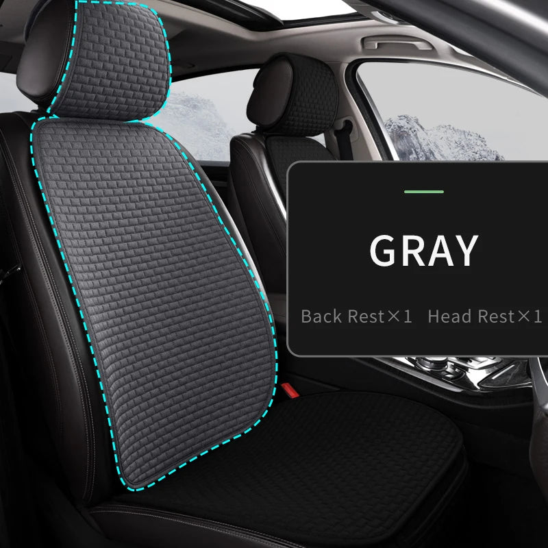 CowLost | car-seat-covers-full-set-flax-linen-car-cushion-protector-front-rear |37