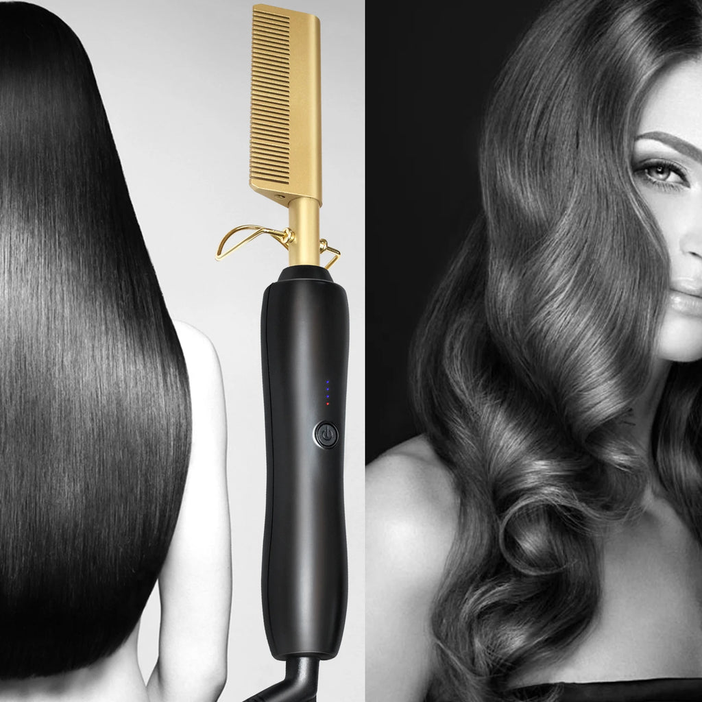 CowLost | tools-hair-iron-straightener-lcd-hot-comb-for-wet-dry-use |6