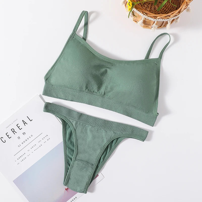 CowLost | product_id-women-seamless-wire-free-push-up-bra-high-waist-panties-set-sexy-lingerie |22