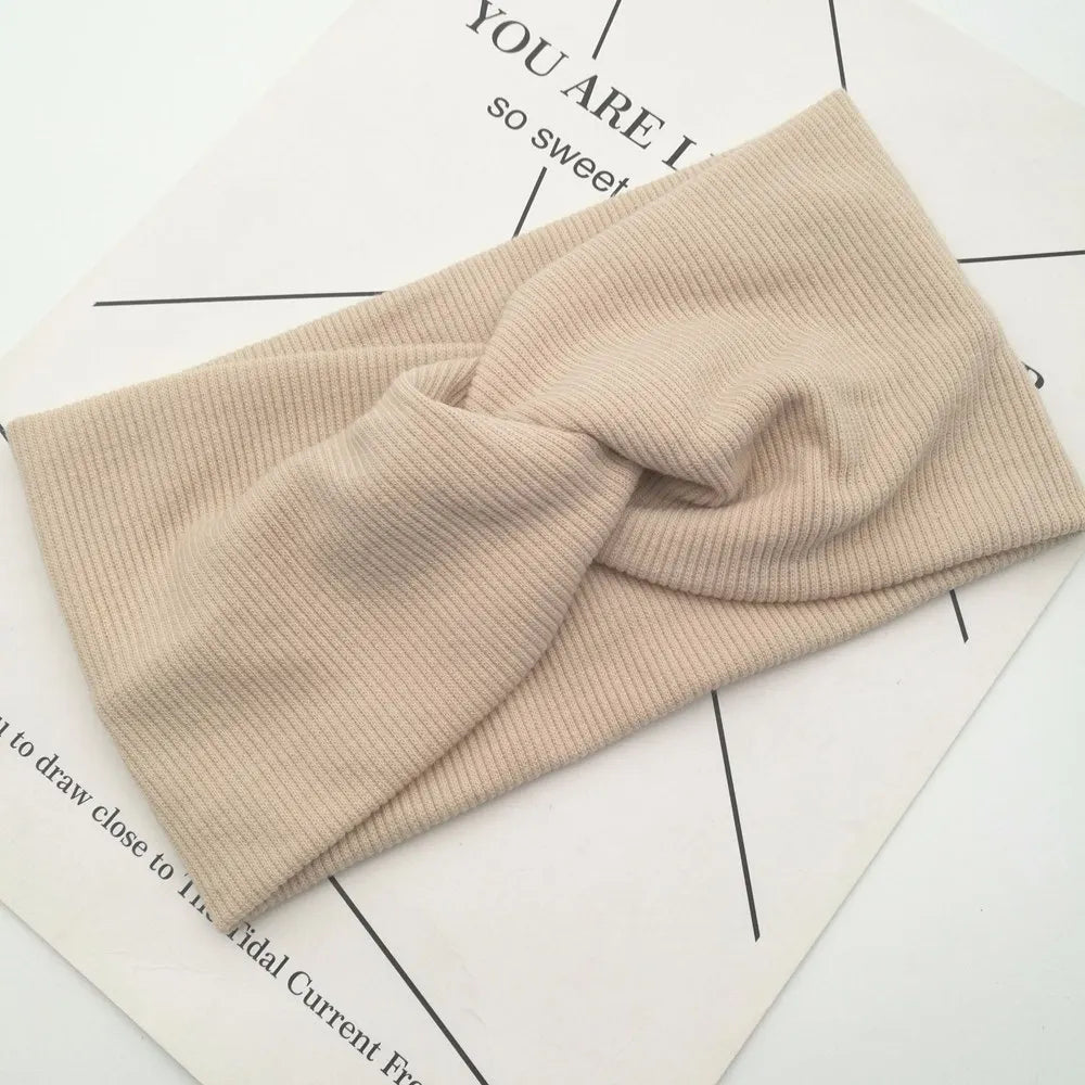 CowLost | women-knitting-cross-knot-woolen-warm-headbands |19