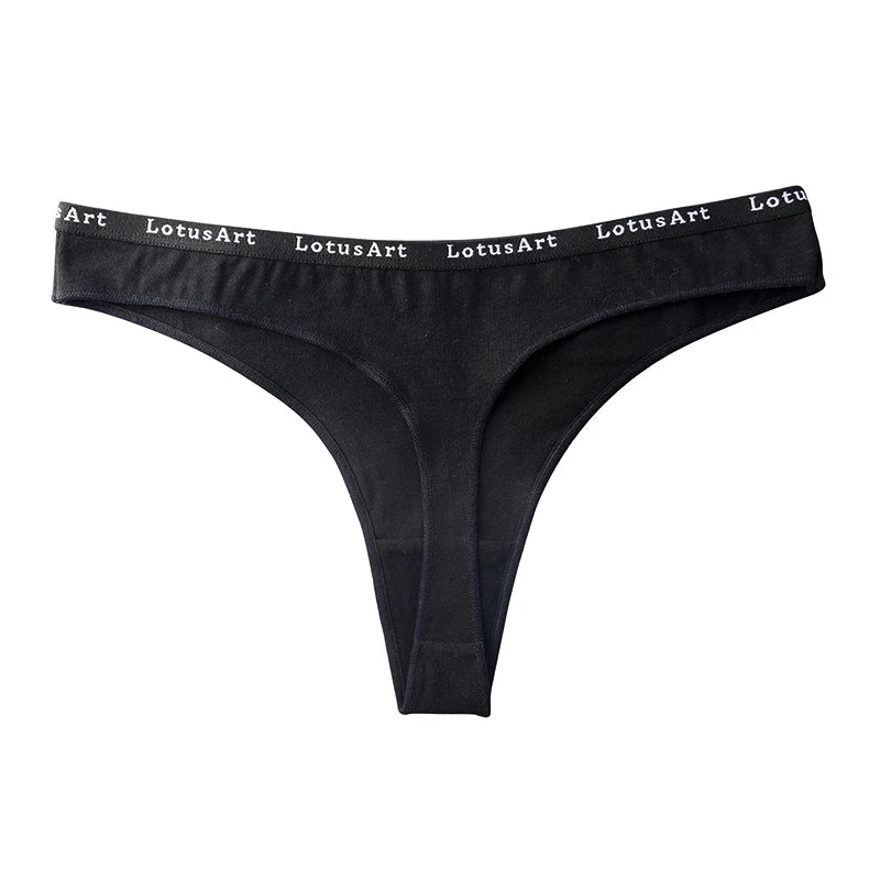 CowLost | product_id-3pcs-women-s-cotton-low-rise-seamless-breathable-g-string-panties-set |10