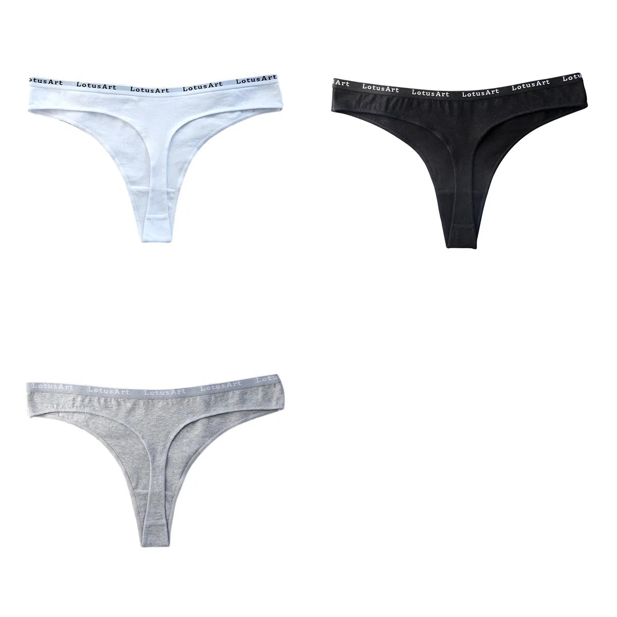 CowLost | product_id-3pcs-women-s-cotton-low-rise-seamless-breathable-g-string-panties-set |34