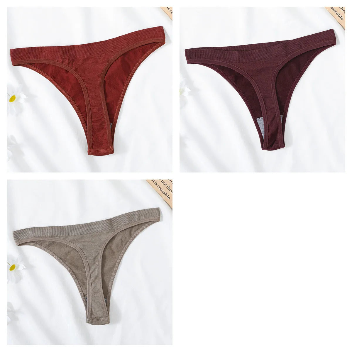 CowLost | product_id-3pcs-high-waist-seamless-brazilian-g-string-thongs-women-m-xl-t-back |39