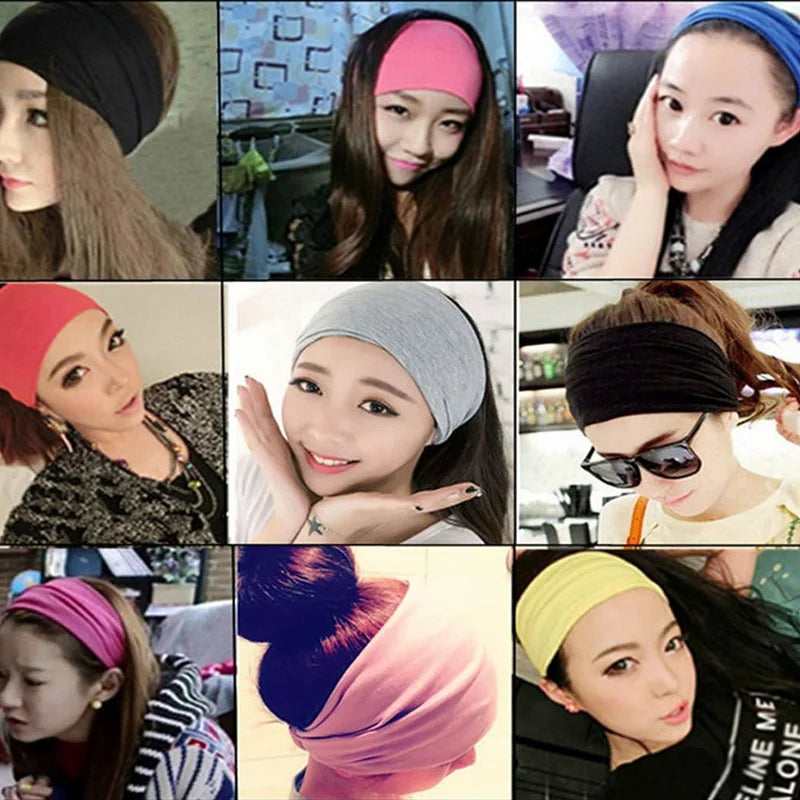 CowLost | cotton-wide-stretch-headbands-sport-yoga-gym-sweatband |20