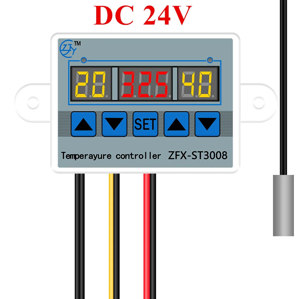 ZFX-ST3008 Microcomputer Temperature Controller Thermostat NTC10K Intelligent Time Controller Adjustable