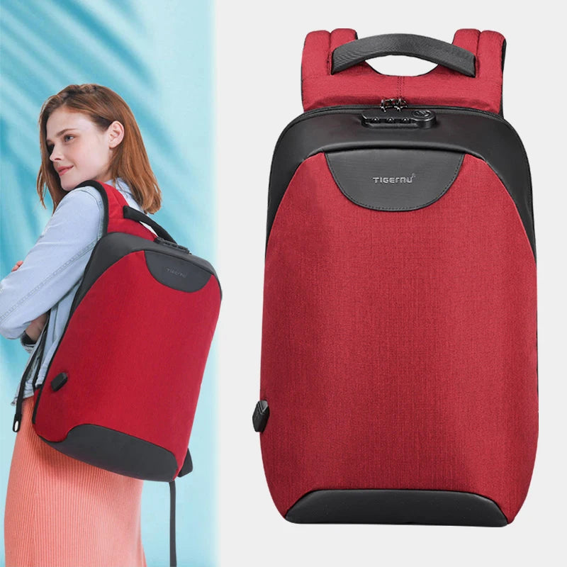 CowLost | tigernu-no-key-anti-theft-tsa-lock-fashion-women-backpacks-15-6inch-usb-charging-laptop |2