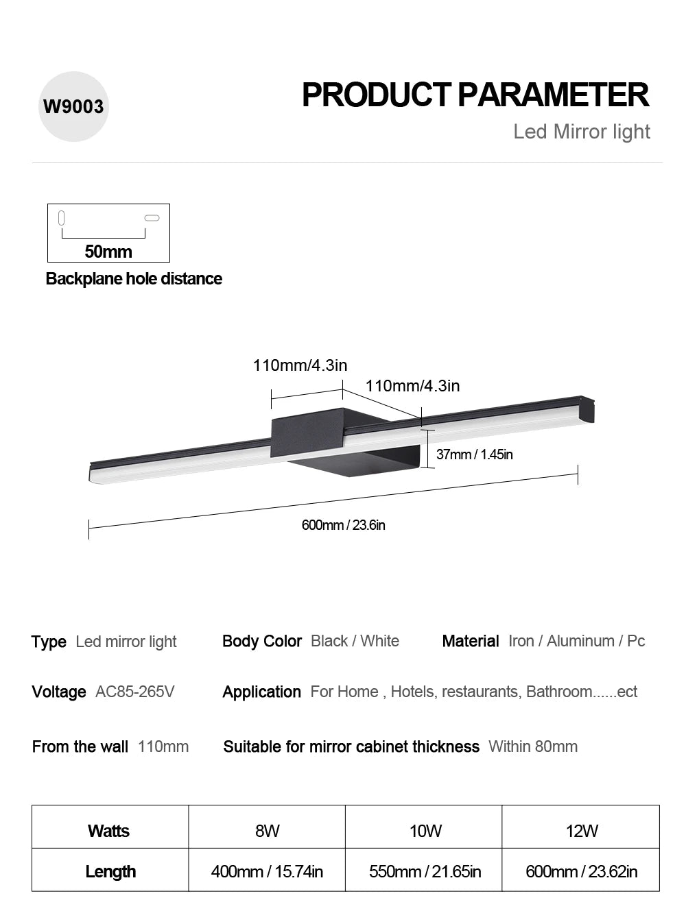 CowLost | led-bathroom-wall-lamp-aluminum-mirror-lamp-black-white-vanity-lamps-for-home-modern-indoor-wall-sconces-lighting-fixture |17
