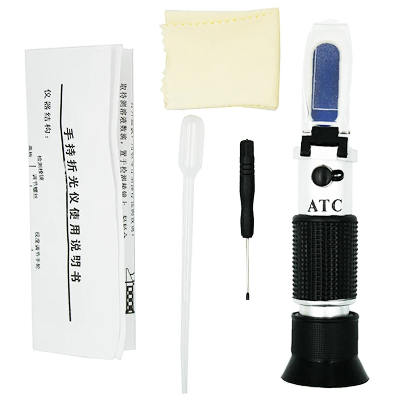 0-80% Brix Honey Refractometer Handheld Sugar Concentration Tester for Fruit Juice