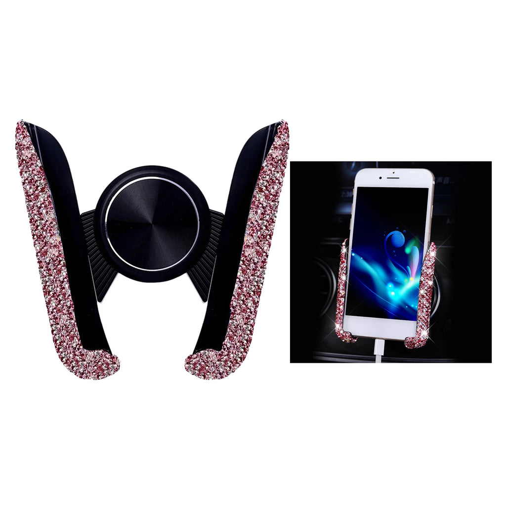 CowLost | product_id-diamond-crystal-car-air-vent-phone-holder-clip-stand-bracket-interior-accessory |2