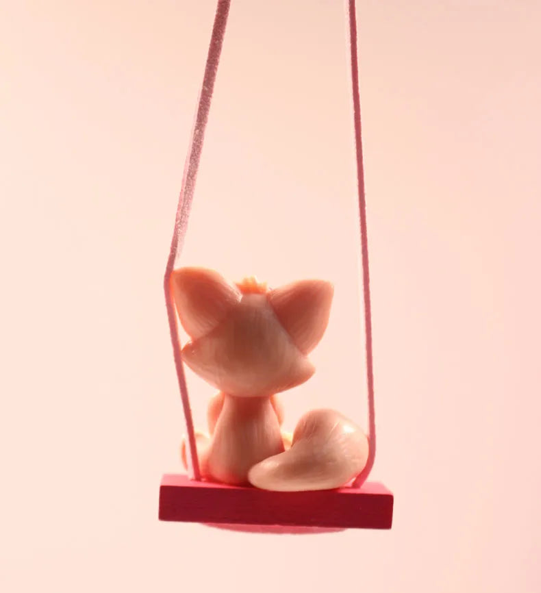 CowLost | product_id-resin-fox-penguin-car-pendant-rearview-mirror-decoration-animal-doll |15