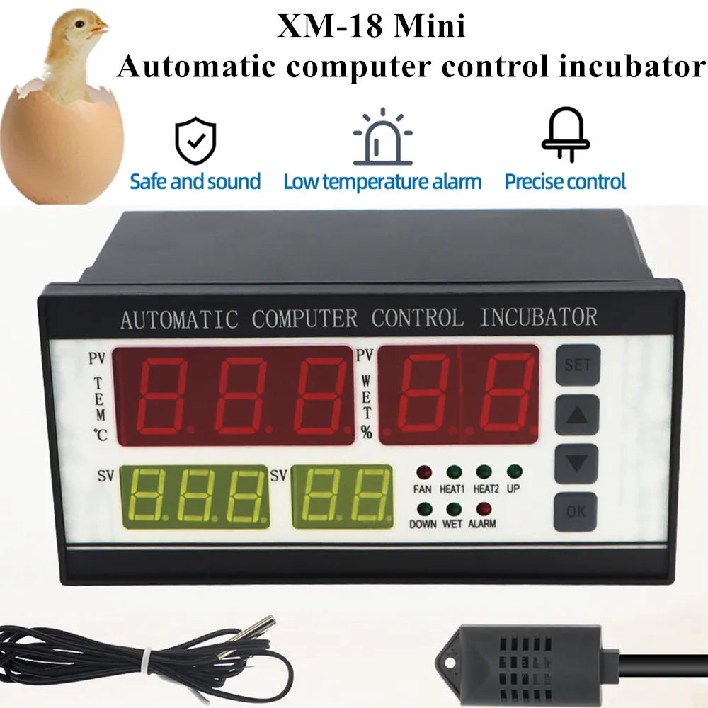 XM-18 Mini Digital Automatic Egg Incubator Control System Poultry Egg Hatcher Thermostat