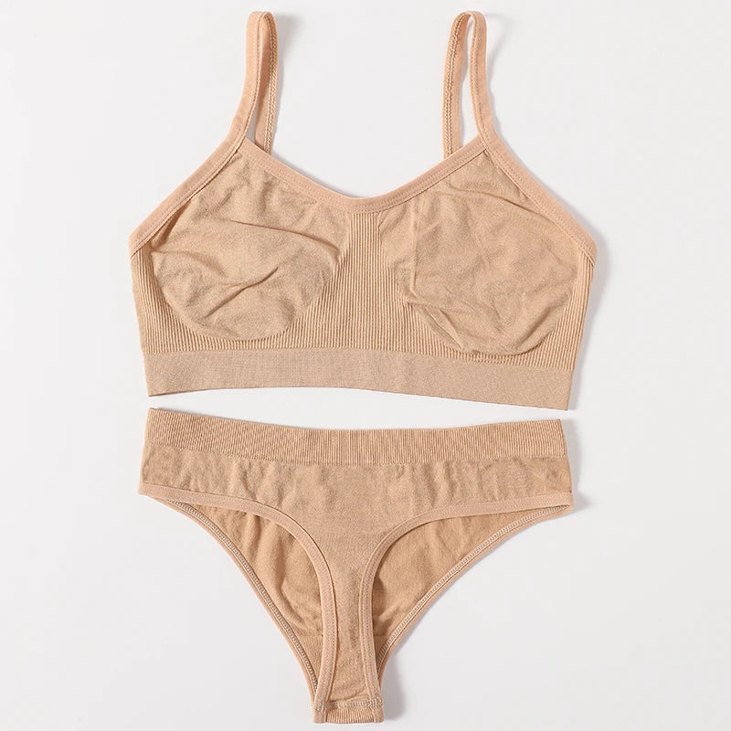 CowLost | product_id-women-seamless-wire-free-push-up-bra-low-waist-t-back-panties-set |35