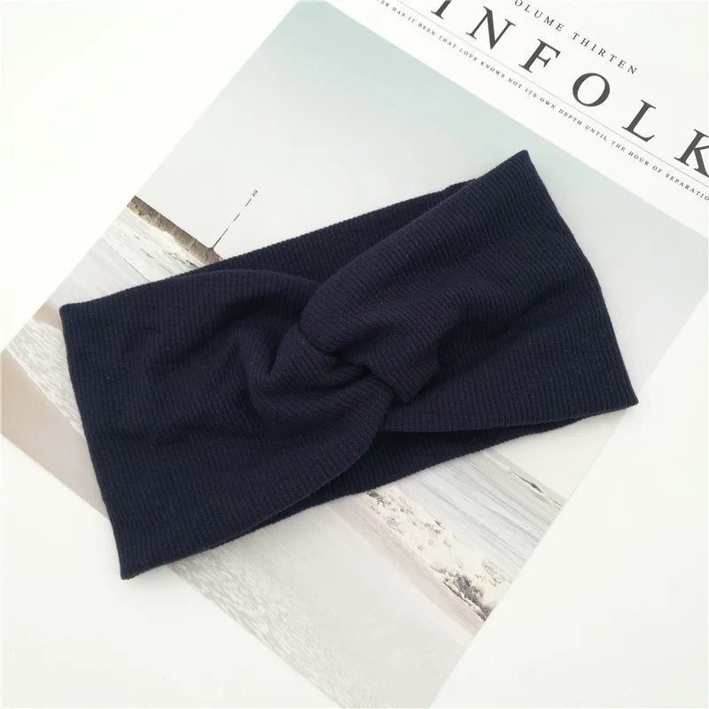 CowLost | women-knitting-cross-knot-woolen-warm-headbands |29