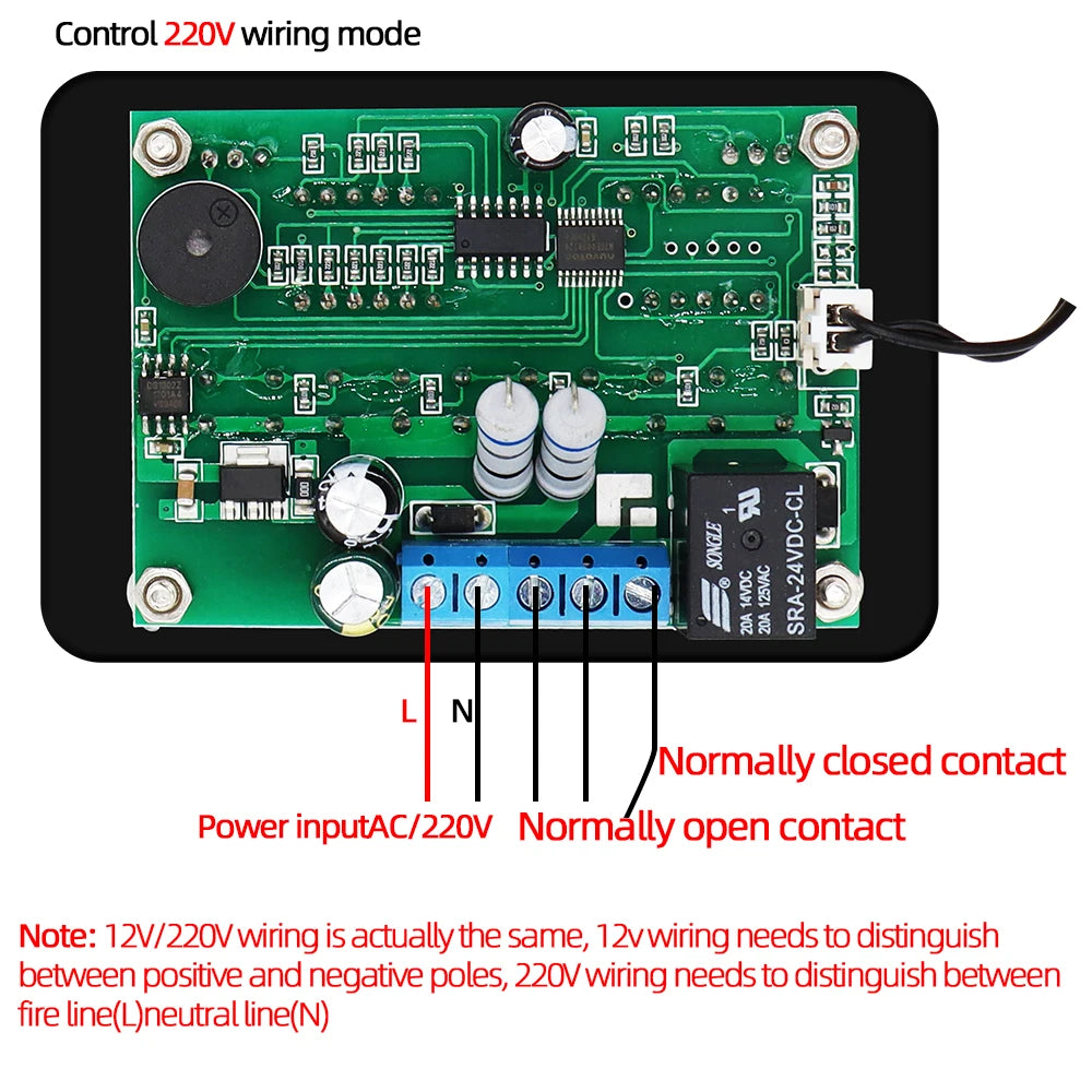 ZFX-W1020 220V Microcomputer Temperature Controller Adjustable Thermostat Timer