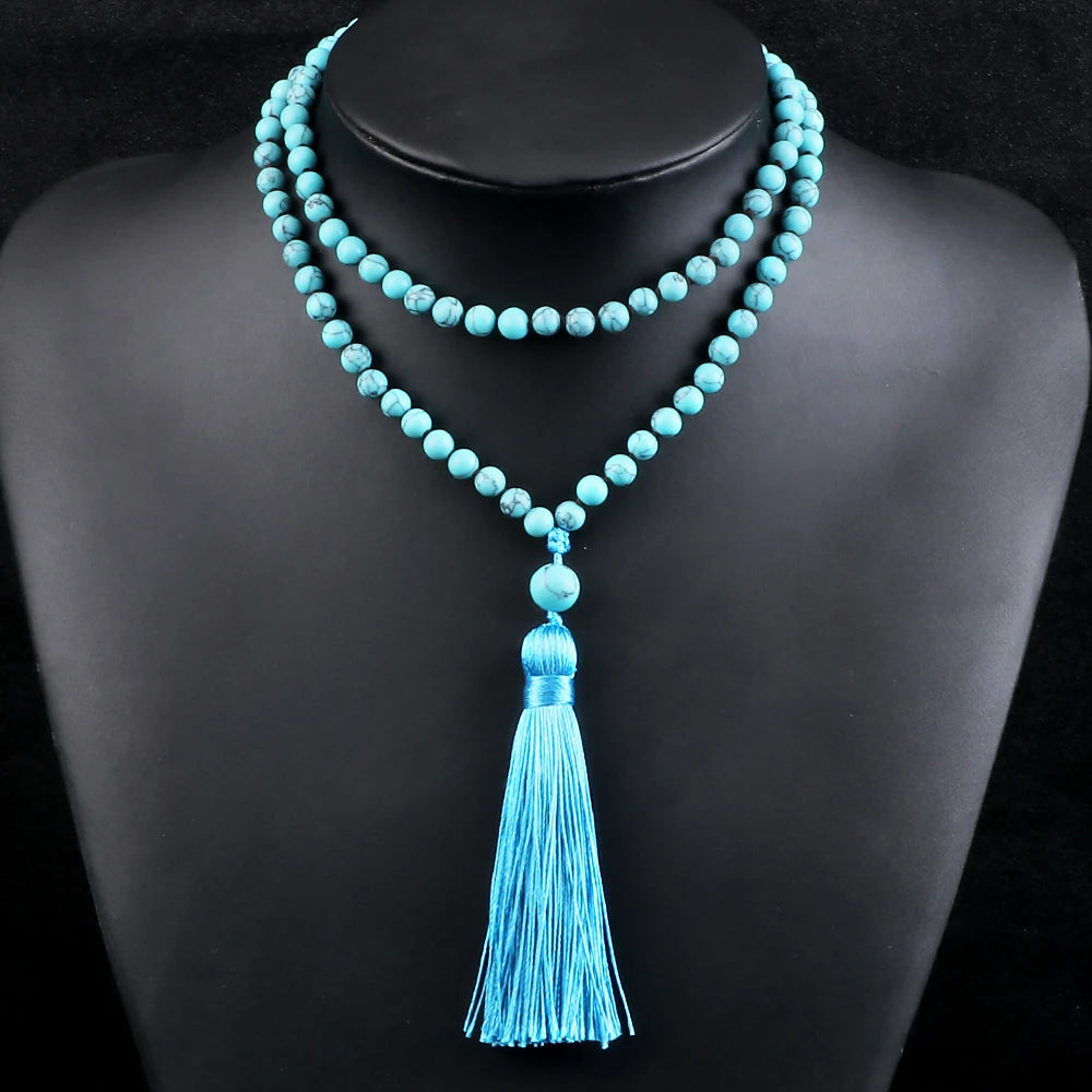 108 Beads Knotted Japamala Necklace