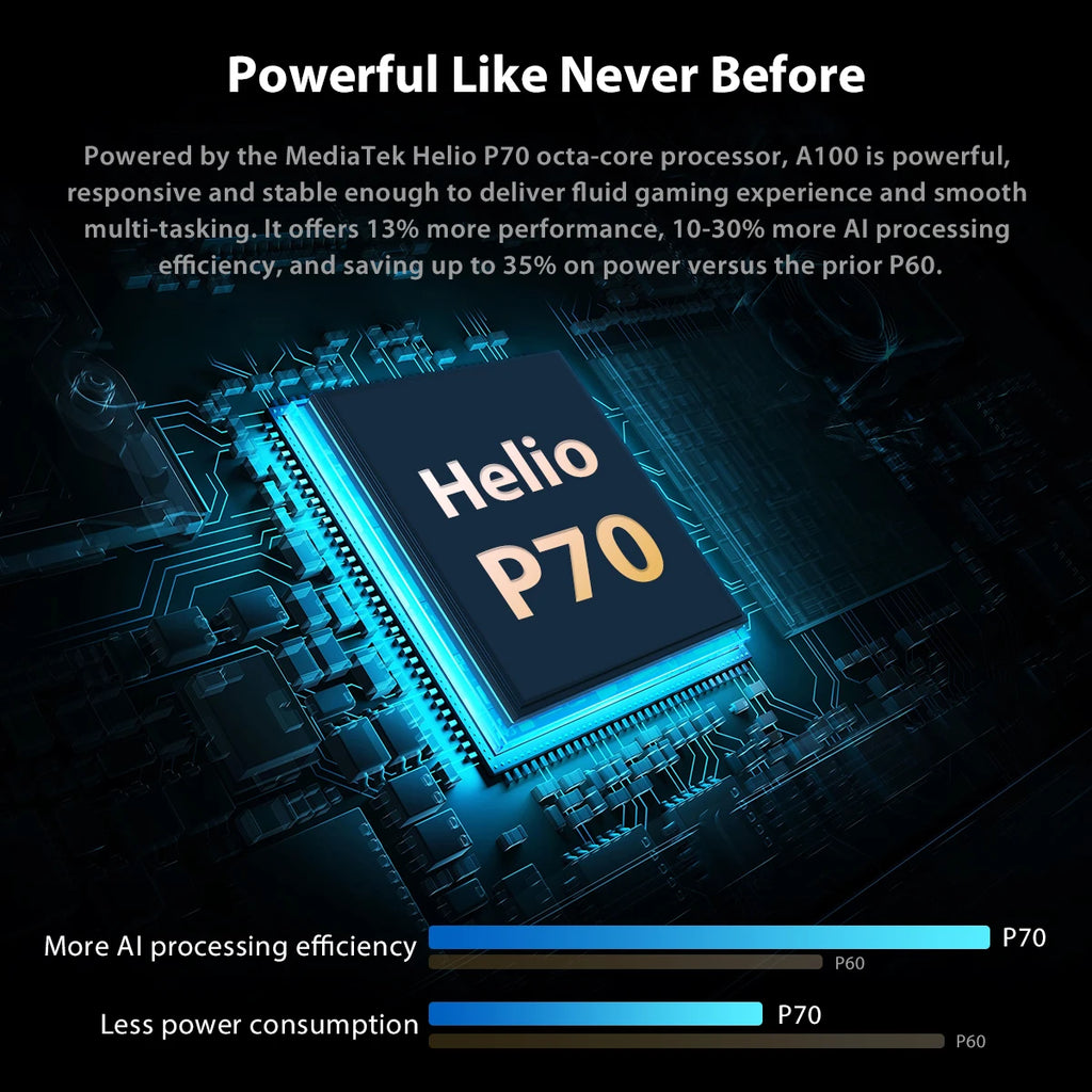 CowLost | blackview-a100-helio-p70-android-11-smartphone-6gb-128gb-6-67-4680mah-cellphone |5
