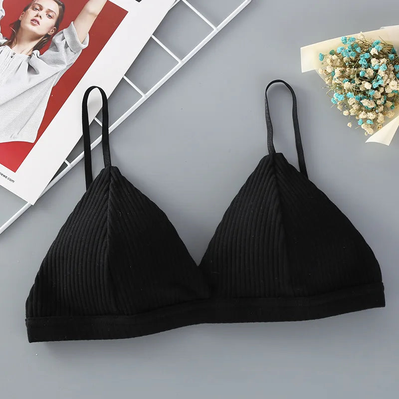 CowLost | product_id-cotton-padded-wire-free-push-up-bra-for-women-solid-comfortable-bralette |7