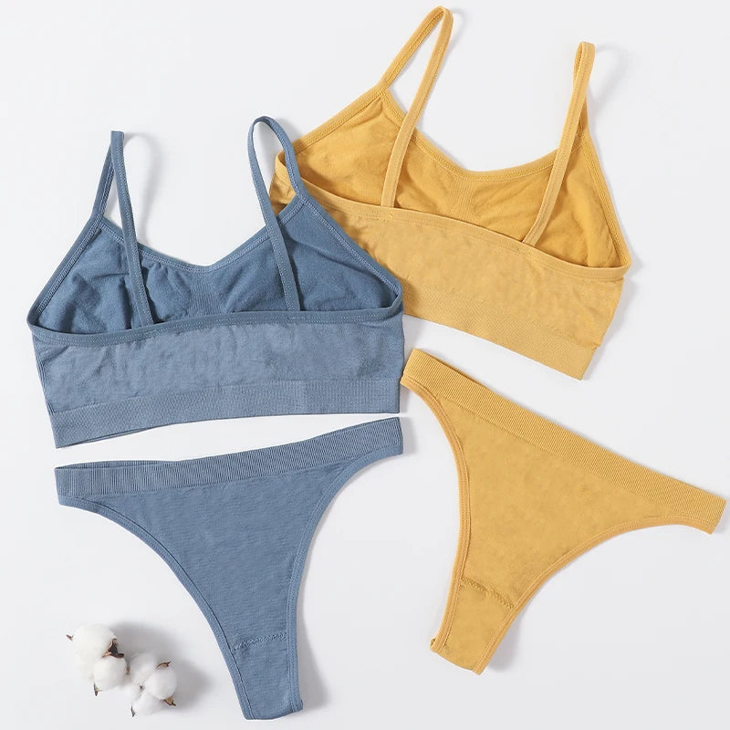 CowLost | product_id-wireless-seamless-push-up-bra-and-low-rise-thong-set-for-women |9