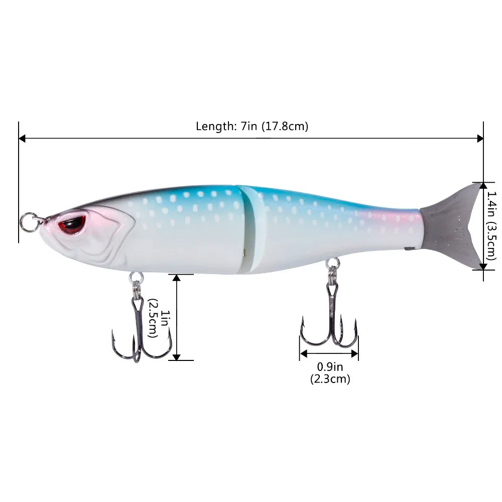 CowLost | sporting-goods-bassdash-swimbaits-pike-trout-glide-minnow-hard-fishing-lure |16