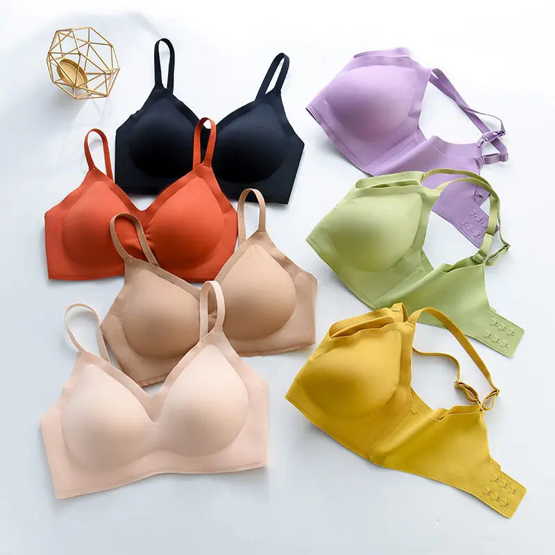 CowLost | product_id-seamless-womens-rimless-3-4-cup-wire-free-traceless-push-up-bra |10