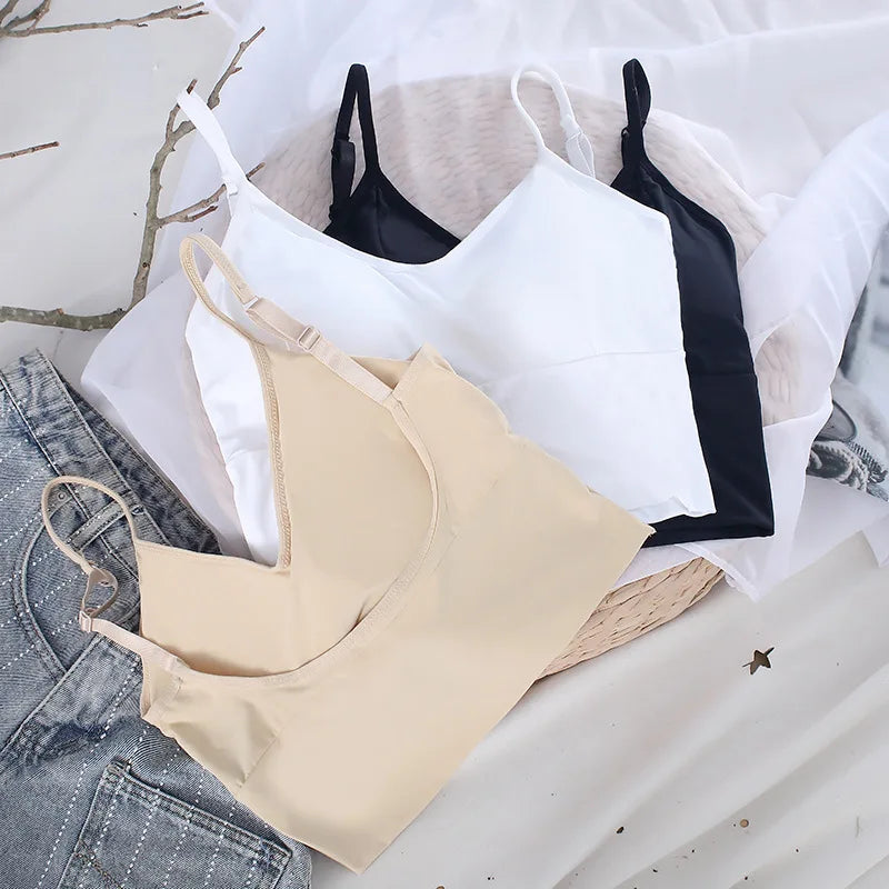 CowLost | product_id-seamless-women-s-low-back-bandeau-crop-top-bra-with-removable-pads |8