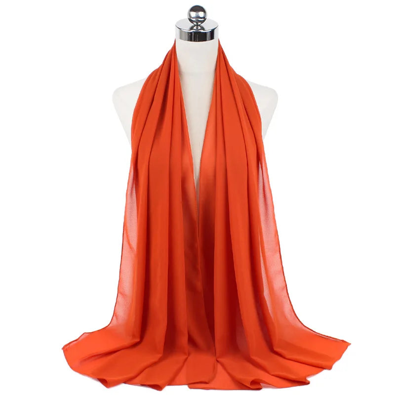 CowLost | muslim-chiffon-hijab-scarf-women-long-solid-color |38