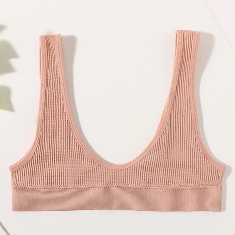 CowLost | product_id-women-s-wire-free-push-up-ribbed-u-neck-bralette-crop-top-m-xl |8